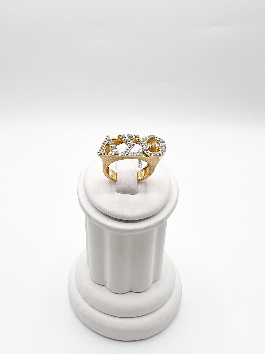 The 22 Stone Delta Sigma Theta Symbol Ring