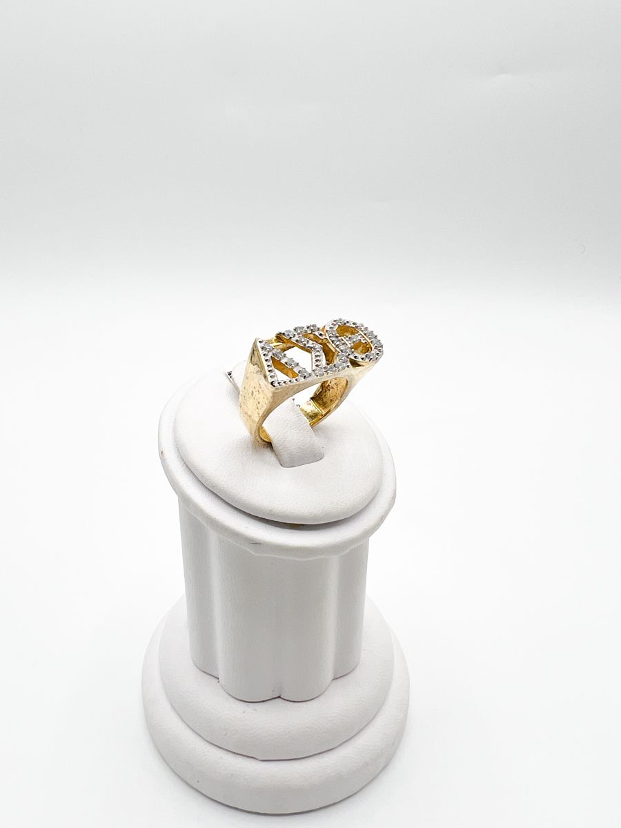 The 22 Stone Delta Sigma Theta Symbol Ring