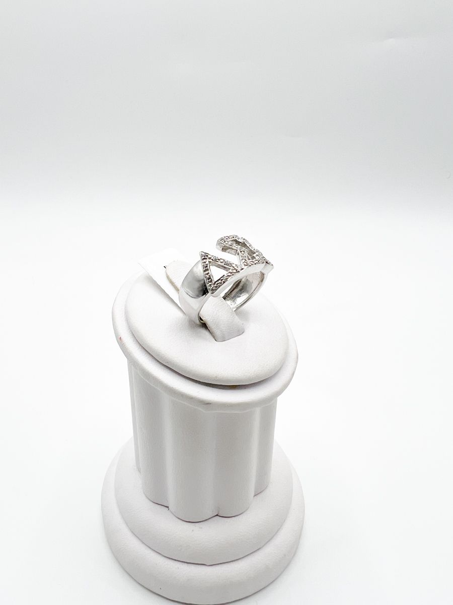 The Small Arched Round Delta Sigma Theta Stone Ring