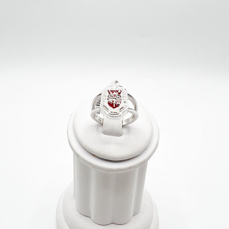 The Large Shield Split Band Delta Sigma Theta Ring