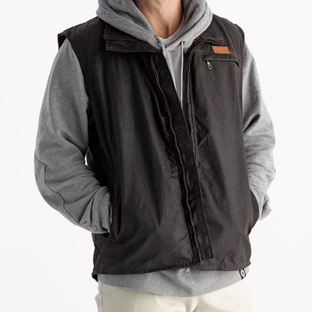 Didgeridoonas Mens York Oilskin Vest