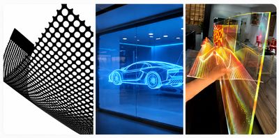 FILMS LEDS POUR AFFICHAGE NUMERIQUE PUBLICITAIRE