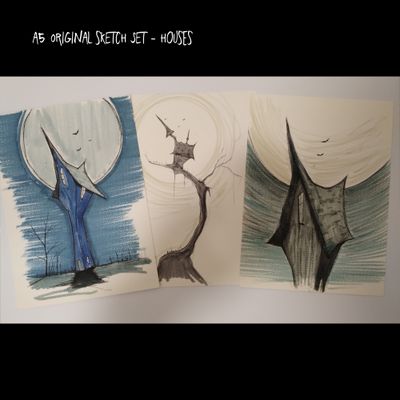 A5 Original Sketches Set - HOUSES
