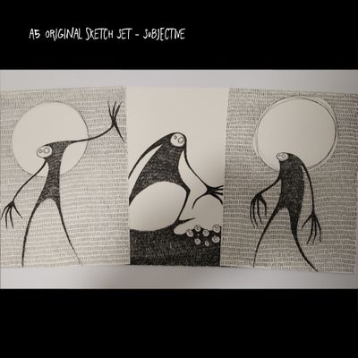 A5 Original Sketches Set of 3 - Creatures