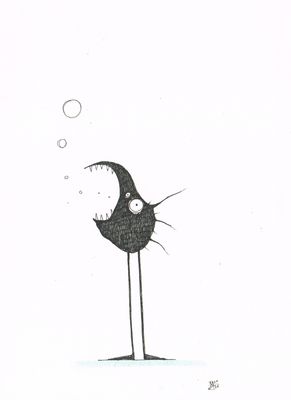 Creature Breathing Bubbles