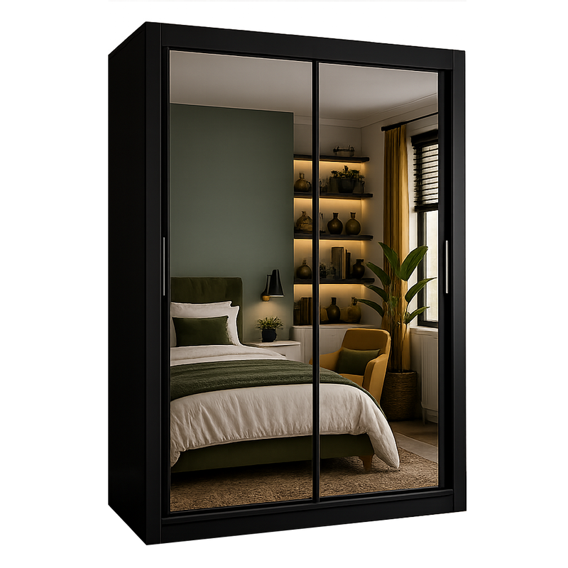Milan / Chicago All Mirror Sliding Doors Wardrobe