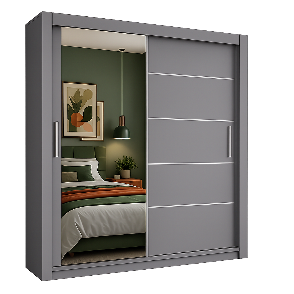 Lyon / Venice Mirror Sliding Door Wardrobe