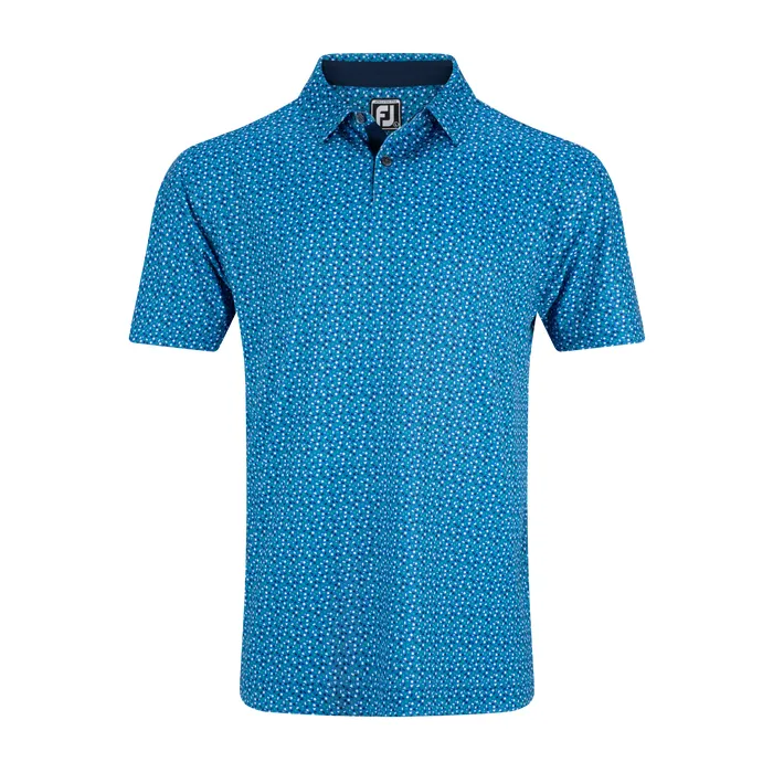 FJ GEO PRINT BLUE/EMERALD SHIRT