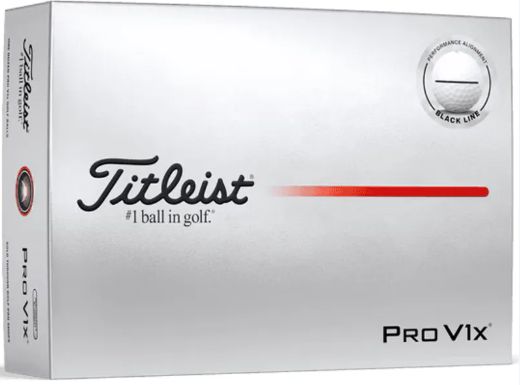 TITLEIST PROV1X BLK ALIGNMENT DOZEN