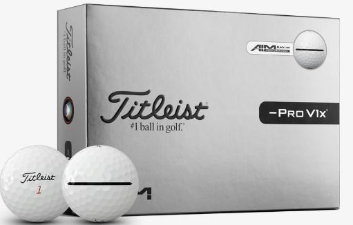 TITLEIST -PROV1X AIM BLK DOZEN