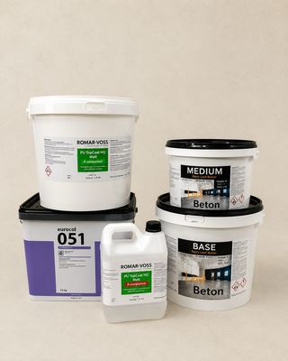 Microcement Basis Leef-beton Pakket (korrelprimer, Leefbeton Base 1ste laag, Leefbeton medium  2de laag, 2 lagen PU Topcoat HQ)