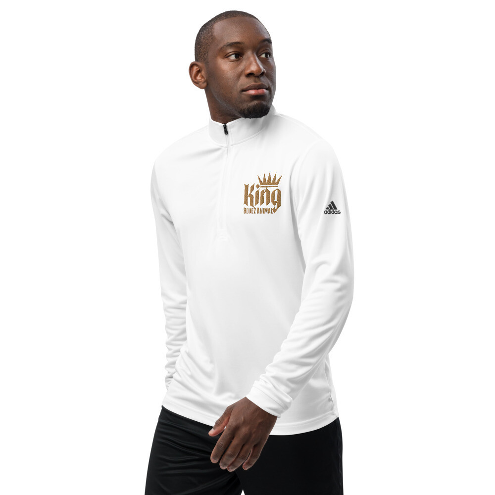 King Embroidered Quarter zip pullover