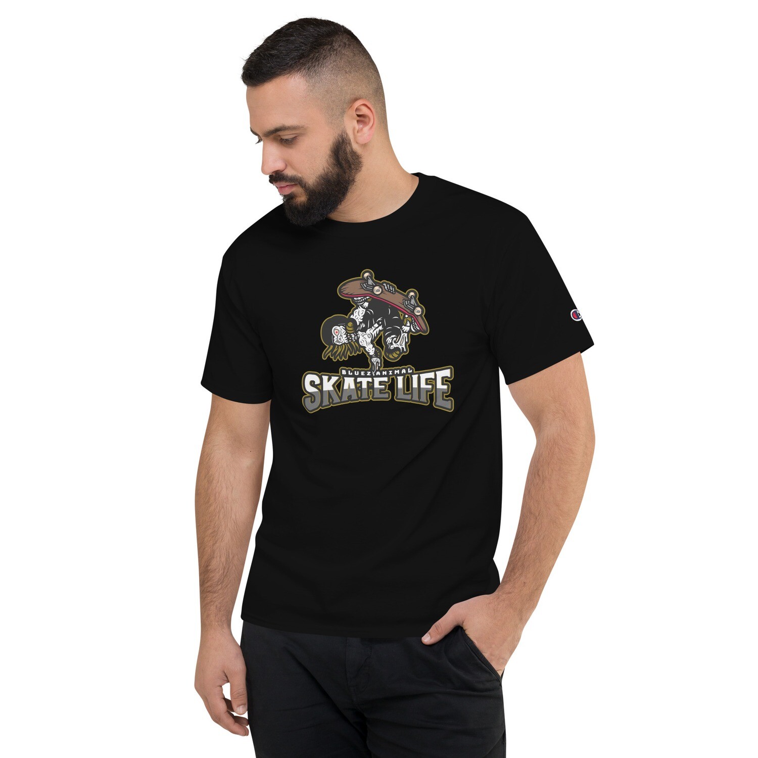 Printed Skate Life Men's Champion T-Shirt