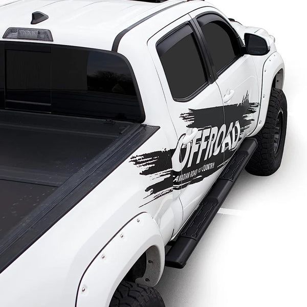 U-GUARD 5&quot; Matte Black Powder-Coated Aluminum Running Boards | SX-2223 |  for Ford F150 Super Crew Cab 15-23 (Excl. F150 Lighting EV) / F250/350/450/550 Super Duty Crew Cab 17-23