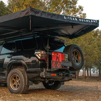 Auvent S-TEAM Overland THE WING - Auvent autoportant 270 ̊ couleur noir - STO-00004X