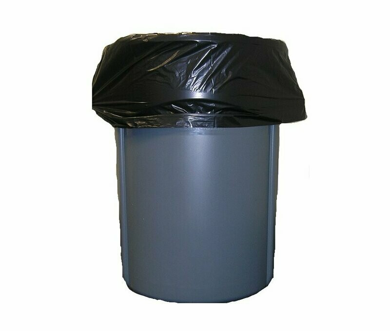 30 GALLON BLACK LOW DENSITY  TRASH BAGS  , 30" X 36"  CASE OF 200 BAGS