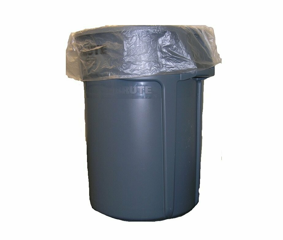 44 GALLONS CLEAR HIGH DENSITY TRASH BAGS  , 40" X 48"  CASE OF 200 BAGS