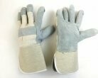 White Back Leather Glove With Rubberized Gauntlet Cuff,Sold By The Case