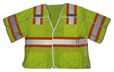 Ansi Compliant Class 3, 9 Point Breakaway Mesh Safety Vest