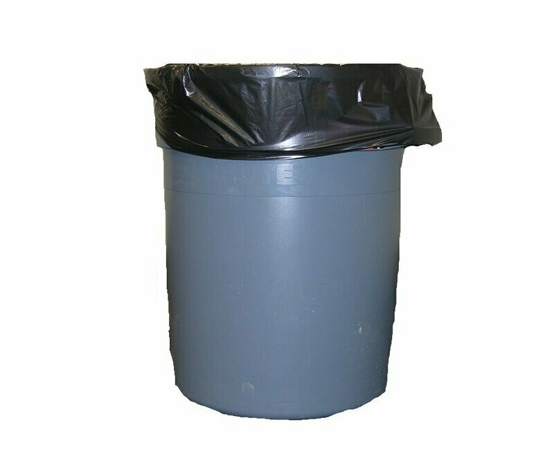 30 GALLON BLACK LOW DENSITY  TRASH BAGS  , 30" X 36"  CASE OF 200 BAGS