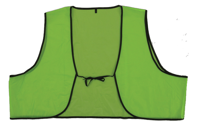 Hi Viz Economy Safety Traffic Vest, Available In Orange And Lime, Non ANSI, Sold 10 In A  Pack