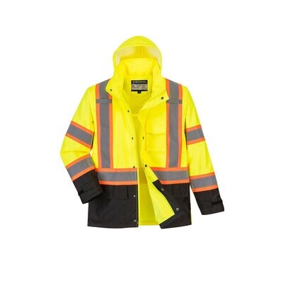 6XL 150 Denier Polyester with PU Coating Reflective Pants ANSI 107 Class E Compliant Rain Gear for Men and Women Brite Safety Style 5210 Hi Vis Reflective Construction Safety Pant 