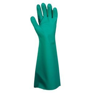 22 Mil Unsupported Green Nitrile 18" Glove, Sold By The Dozen