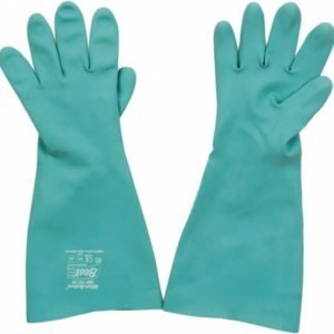 22 Mil Unsupported Green Nitrile 15 22 Mil Unsupported Green Nitrile 15" Glove, Sold By The Dozen
