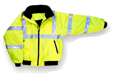 ANSI Class 3 Bomber Jacket With Removable Fleece Lining