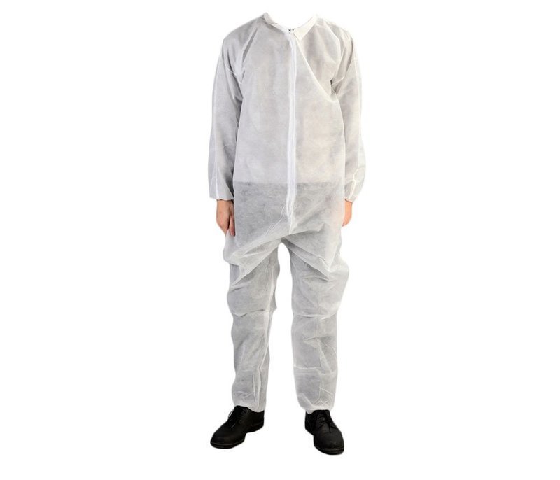 Disposable Polypropylene Coveralls  , Case of 25