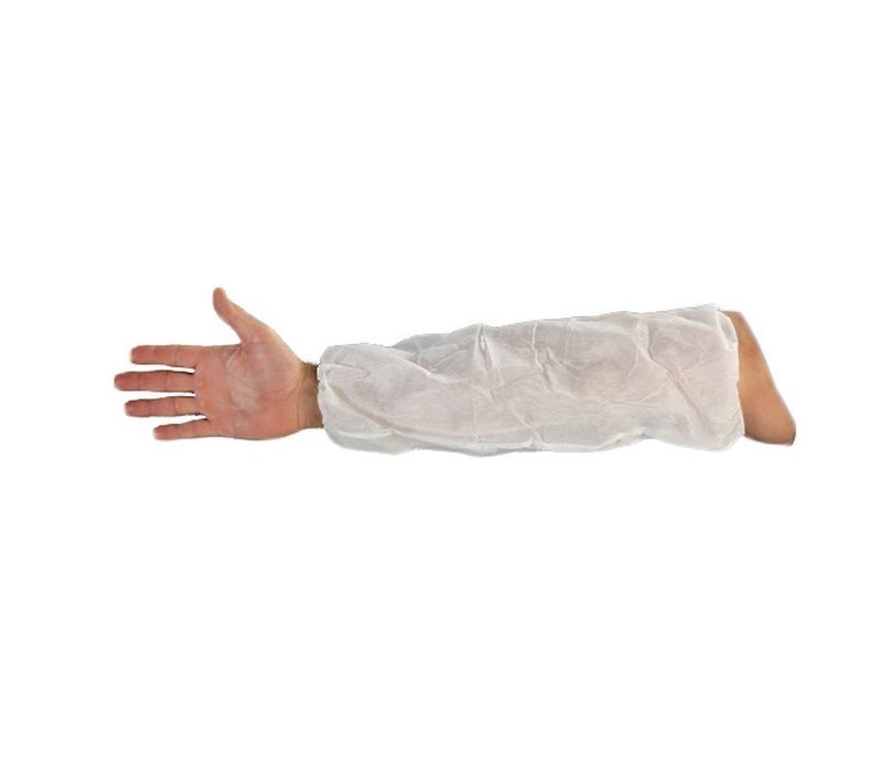 18 Inch White PE Coated Polypropylene Sleeve , Case Of 200 Pieces