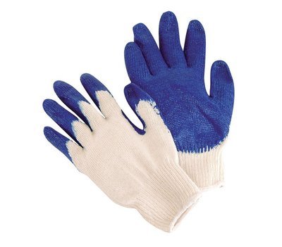 Natural Color, Blue Latex Coated Knit Gloves, Case Of 20 Dozen