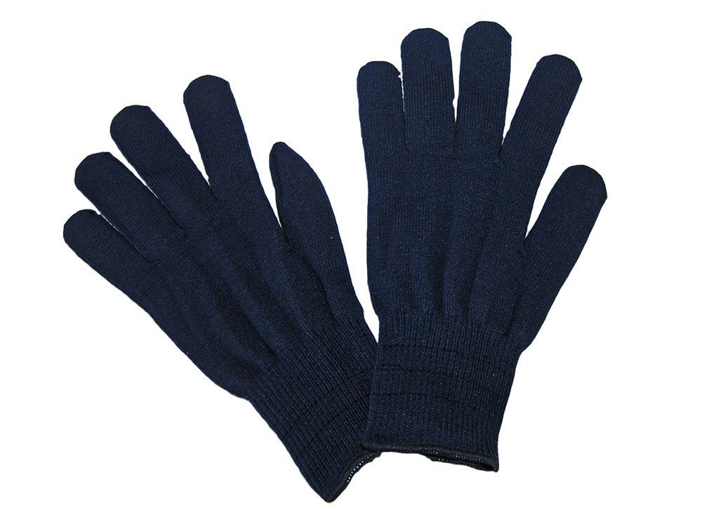 Blue Knit Thermal Glove Liner, Sold By The Dozen