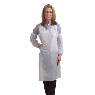 1.5 Mil Polyethylene Disposable Aprons , Embossed, Case Of 500 Pieces