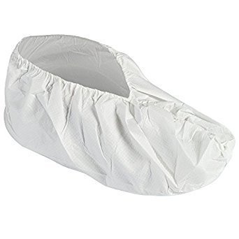 Polyethylene Disposable White Shoe Covers , Case Of 1000 Pieces
