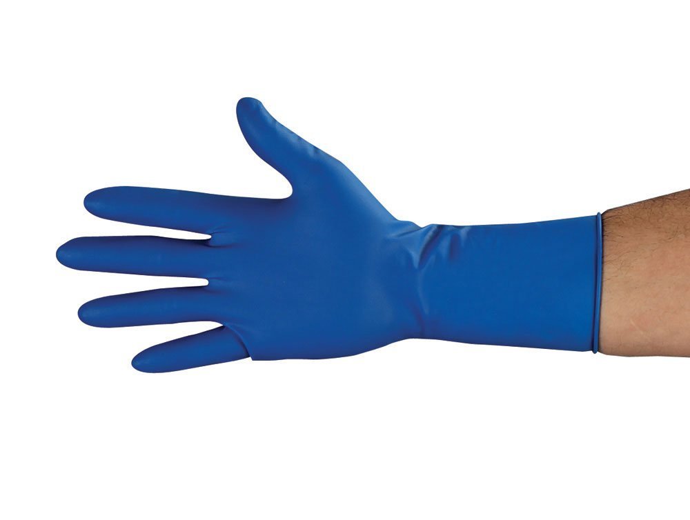 15 Mil Blue High Risk Powder Free, Textured , Medical Grade, Disposable Latex Gloves , Case Of 1000