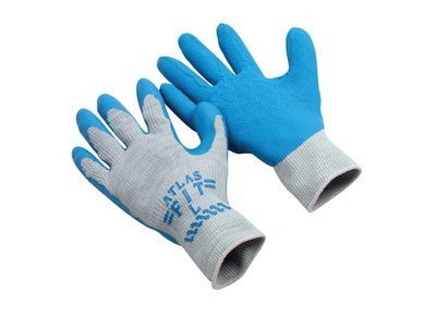 Atlas Fit® Blue Rubber Palm Coated Glove, Sold By The Dozen
