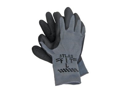 Atlas Fit® Black Rubber Palm Coated Glove, Sold By The Dozen