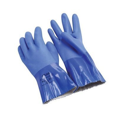 Atlas® 300 Latex Coated Knit Gloves Gray/Blue