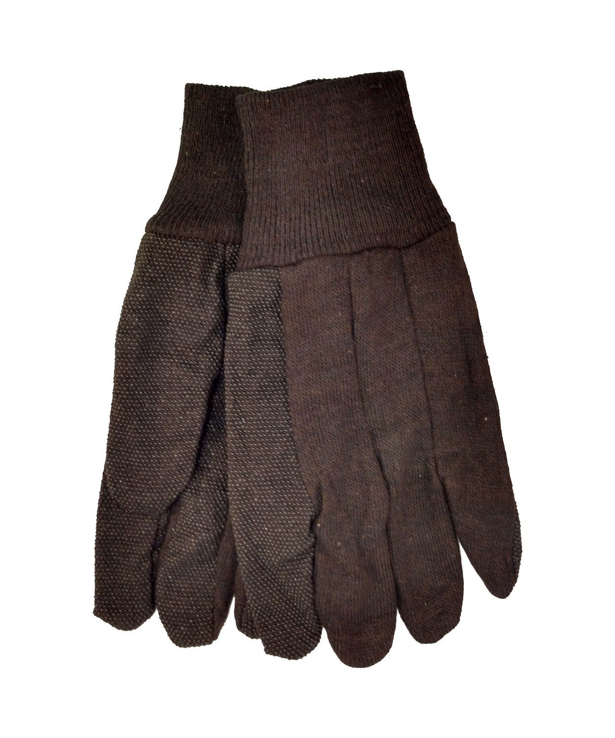 9 Oz Brown Jersey Work Glove With Mini Dots, Sold By The Dozen