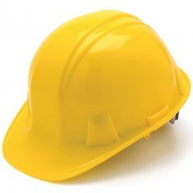 Hard Hat With 4-Point Ratchet Suspension, Available in 9 Colors