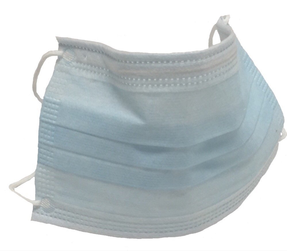 3 Ply Pleated Dust Masks, 1000 Masks Per Case , Sold By The Case