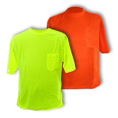 Hi Viz Non ANSI Short Sleeve T-Shirt in Orange and Lime