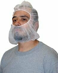Polypropylene Disposable Hood And Beard Cover Combo,Case Of 1000 Pieces Polypropylene Disposable Hood And Beard Cover Combo,Case Of 1000 Pieces, Color: White