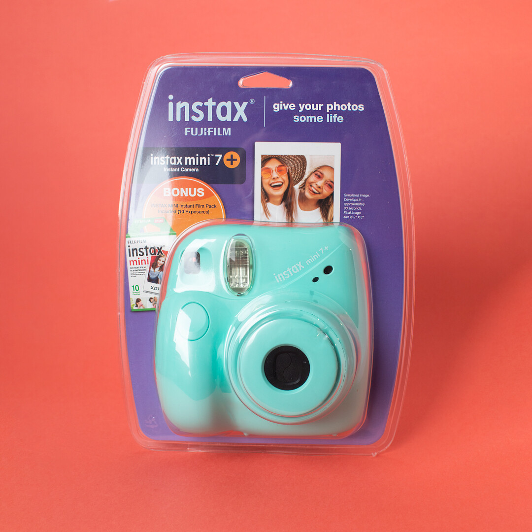 Instax Mini 7+ Camera TEAL [With 10 Exposure Pack!]