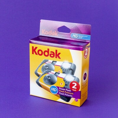 Kodak Power Flash Single-Use Camera 800 ISO [2 Pack]