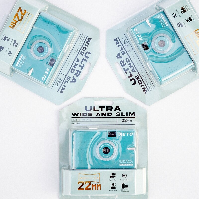 RETO Ultra Wide &amp; Slim Film Camera - Murky Blue