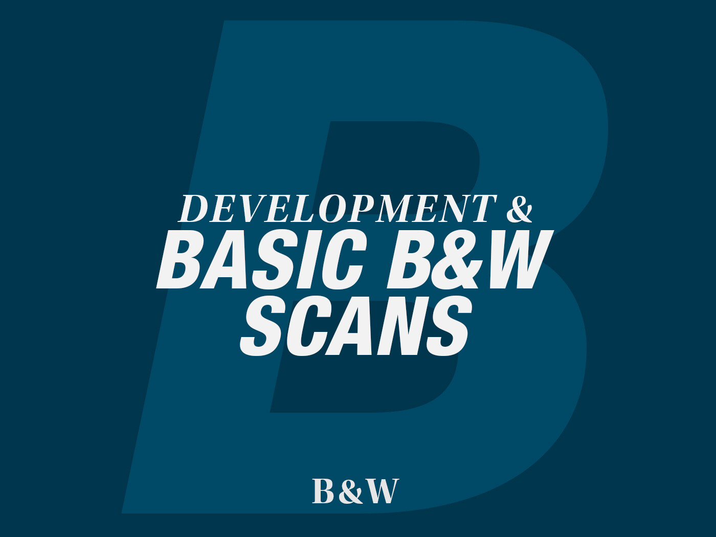 Basic B&W Scans