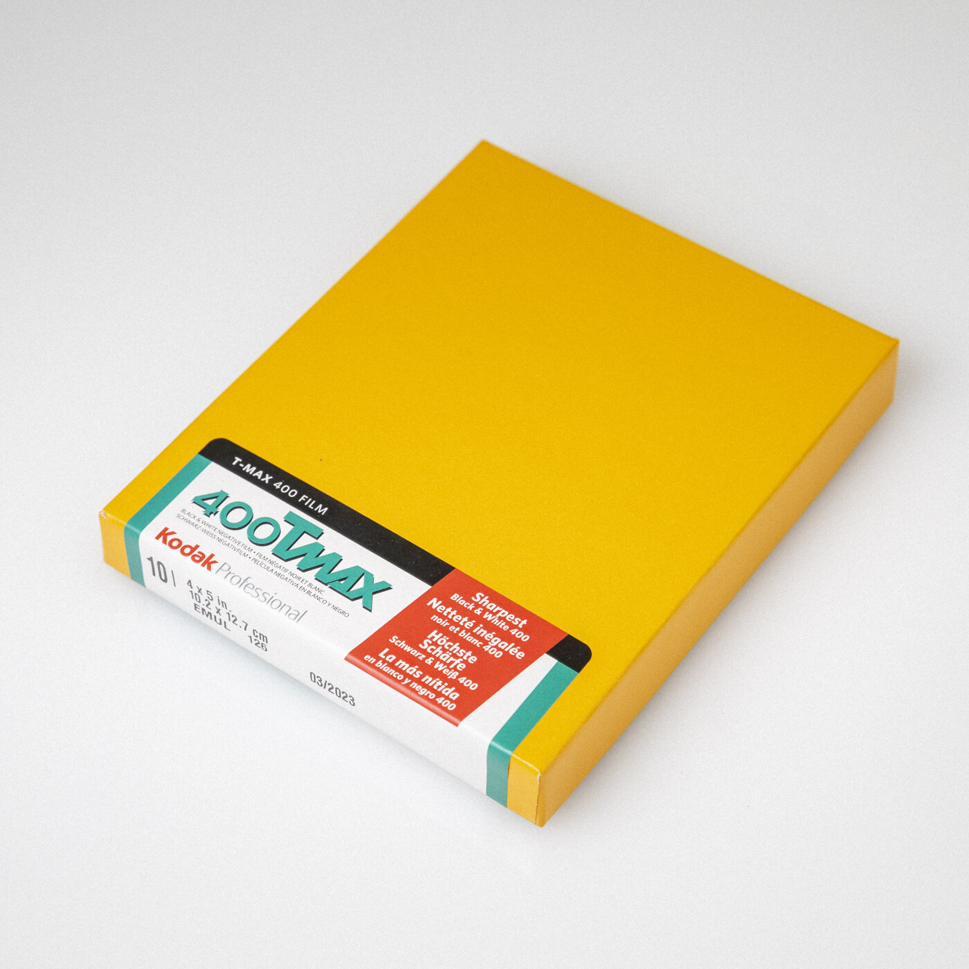 Expired 3/23 - Kodak TMAX 400 4x5 [10 sheets]