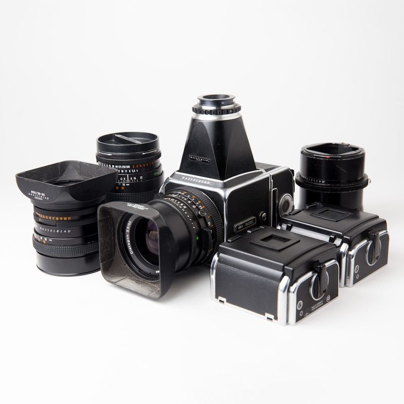 Hasselblad 500C MASSIVE OUTFIT w/ 60mm CF T*, 80mm CF T*, and 120mm CF T* Lenses &amp; MORE!!!